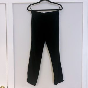 The row black trousers
